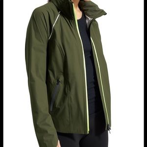 Athleta Rain Runner Jacket - Forest Green - Size S